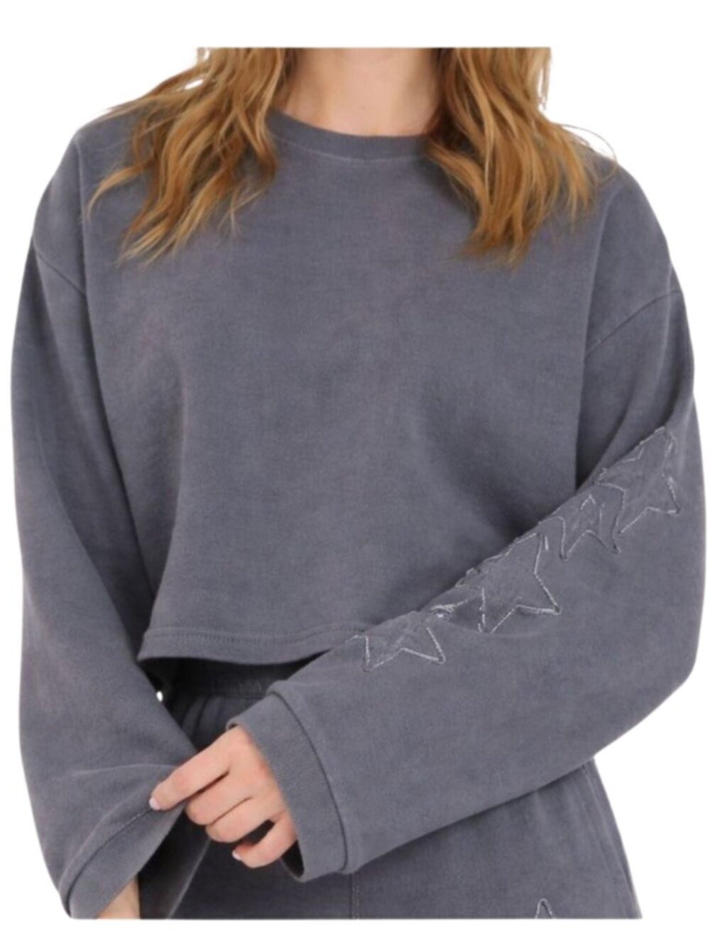 Vintage Havana Star Cropped Crewneck Sweatshirt